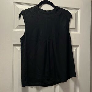 Forever 21 black dressy tank top, keyhole back, XS, black